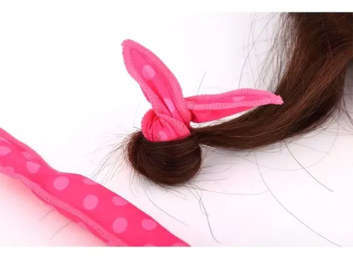 Rulos Para Cabello Sin Calor Pack 20 Piezas Rosa