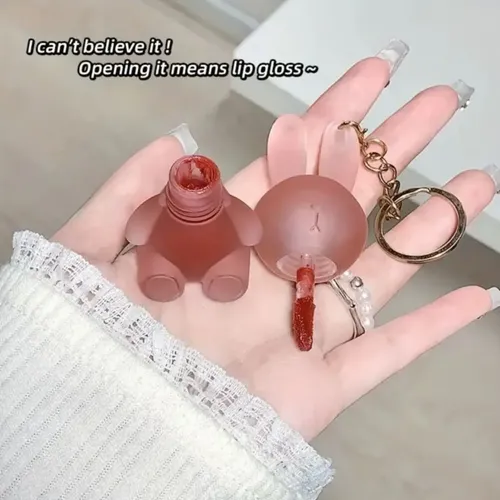 Labial Liquido Hidratante Mate Terciopelo Conejo Llavero