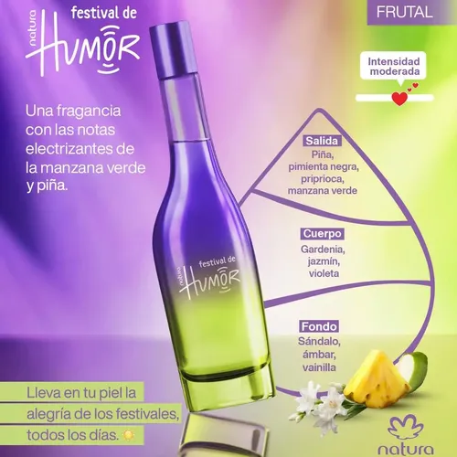 Humor Festival Natura Eau De Toilette 75ml La Unidad 75 Ml