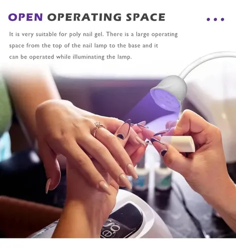 Lámpara De Uñas Led Uv Xsmner 18w Inalámbrica 360°