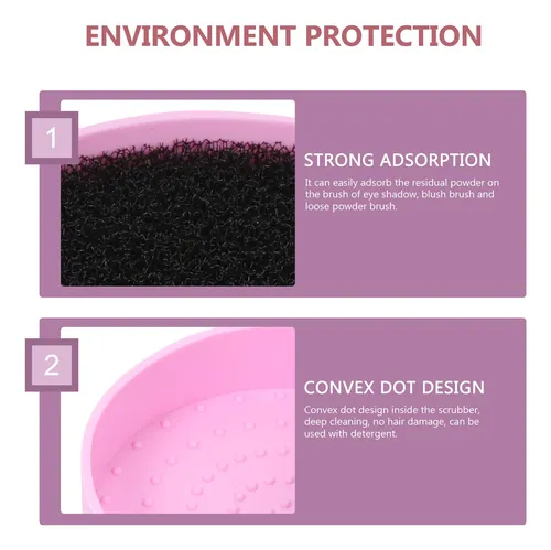 Set De 4 Esponjas Para Limpiar Brochas De Sombra Y Maquillaj