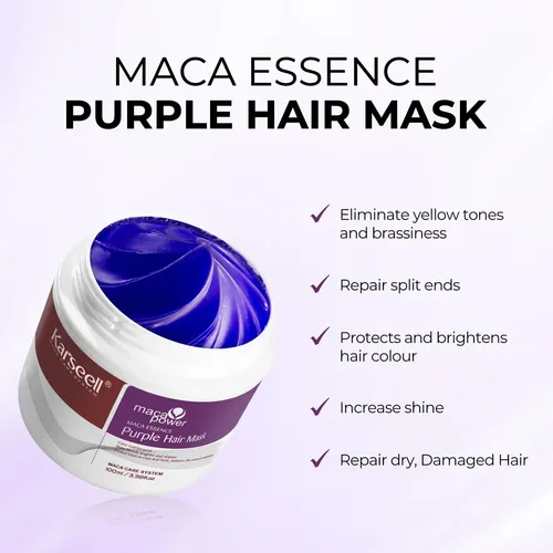 Xxmascarilla Karseell Purple De 100 Ml Para Cabello Rubio Pr