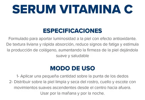 Dermaglós Facial Sérum Vitamina C Antioxidante Iluminador