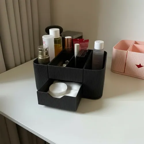 Organizador Maquillaje Modular Porta Cosméticos Negro