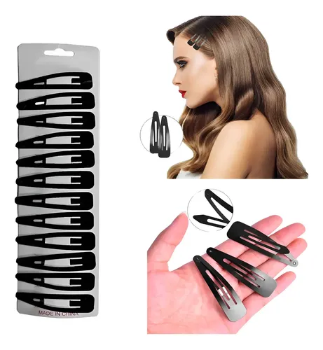 Tic Tac Hebillas  Pelo Broche Lisos Blister X 12 Unidades