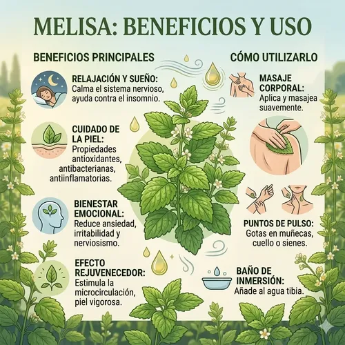 Aceite De Melisa Para Masajes Biobellus 500ml