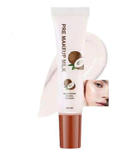 Prebase Facial Hidratante Con Leche De Coco Antes Del Maquil