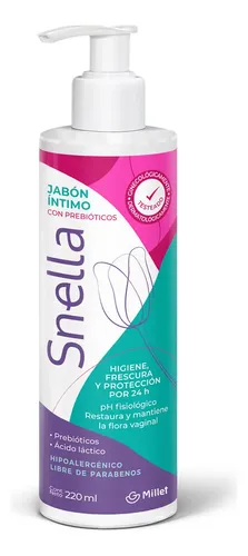 Snella Jabón Líquido Íntimo Con Prebióticos X 220ml