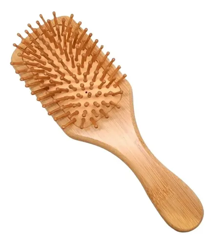 / Cepillo Madera Bambú Natural Ecológico Peine Cabello ./