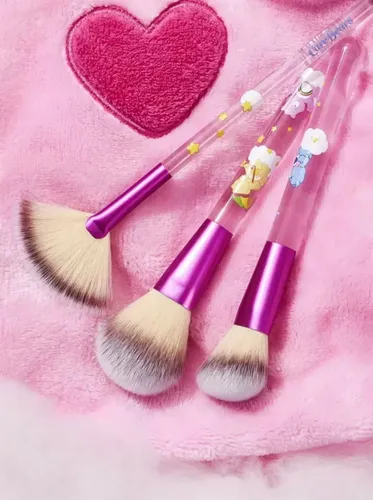 Set 3 Brochas Maquillaje Ositos Cariñositos