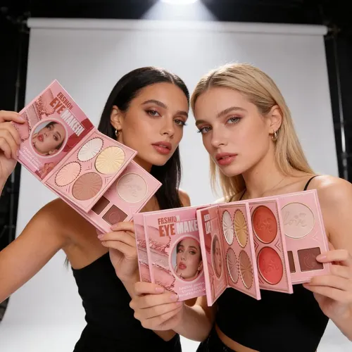 Paleta Sombras Contorno Iluminador Rubor Larga Duration