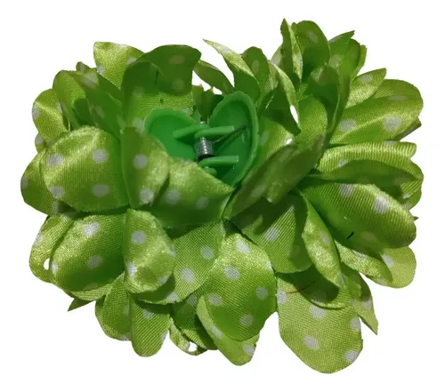Broche De Pelo Motivo Flor Con Petalos A Lunares Mujer X Par