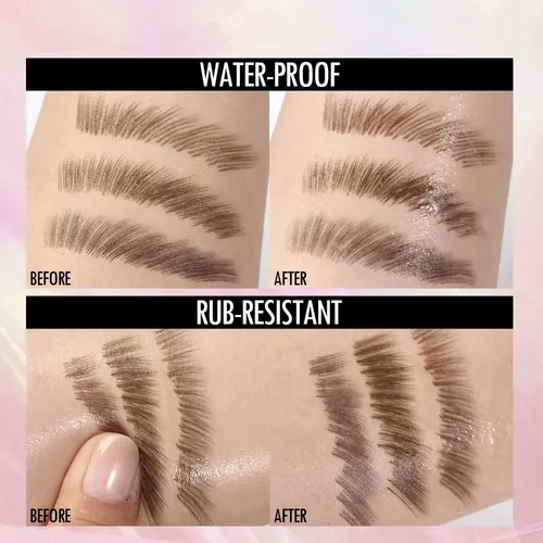 Lápiz De Cejas De Color Con Cepillo Inclinado Y Resistente
