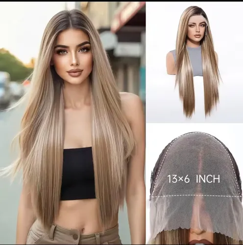 Peluca Hisan Rubia Imperceptible Lace Front 13 X6 Lacia