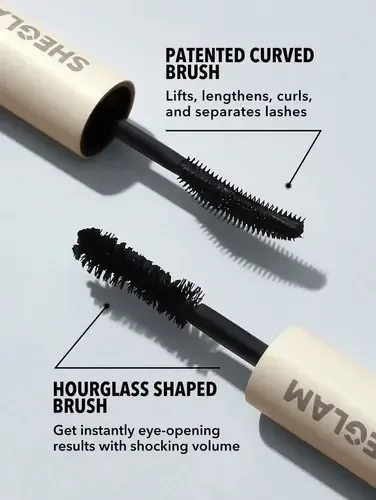 Sheglam Mascara De Pestañas Volumen Y Longitud Maquillaje Color Washable Black
