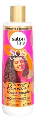 Salon Line Sos Cachos De Repente Pronta Acondicionador 500ml