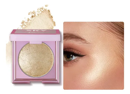 Paleta De Iluminador Facial Maepeor 8 Colores Brillo Oro