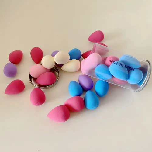 Set De Esponjas De Maquillaje Urradia Mini Multicolor 10 Pie