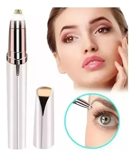 Combo Depiladora Facial + Depiladora De Cejas Recargable Color Blanco