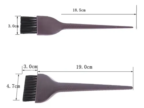 Peine De Doble Cara Para Teñir El Cabello, Hecho A Mano, Par