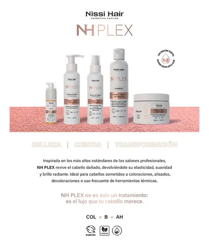 Crema Peinar Nissi Hair Plex Colágeno Biotina Control Frizz