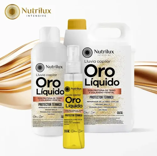 Protector Termico 5 Litros Oro Liquido Brillo Anti Frizz