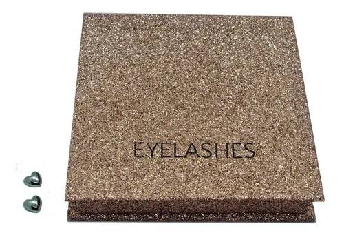 Pestañas Magnéticas con Delineador Líquido y Estuche Glitter Rosa