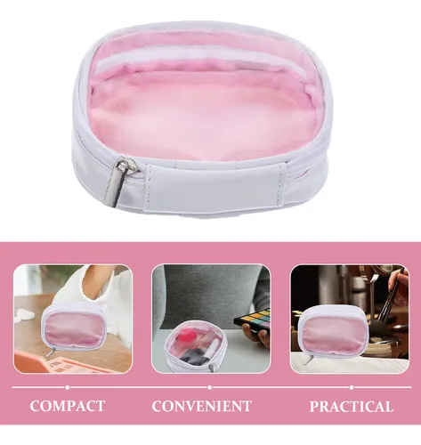 Set De 4 Bolsos De Viaje Para Maquillaje Con Cierre Para Muj
