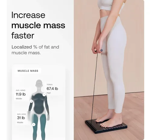 Withings Body Scan: Báscula Inteligente, Cuerpo Segmentario Negro