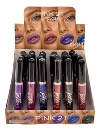 Ink 21 Labial Liquido Diamond  Kissed Lipgloss  Con Glitter
