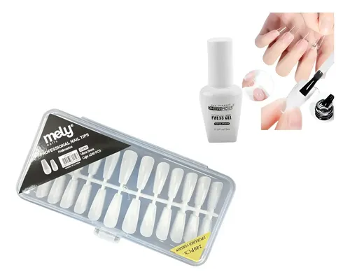 Tips Para Soft Gel Matte Cortos + Press Cherimoya 15ml Matte Coffin