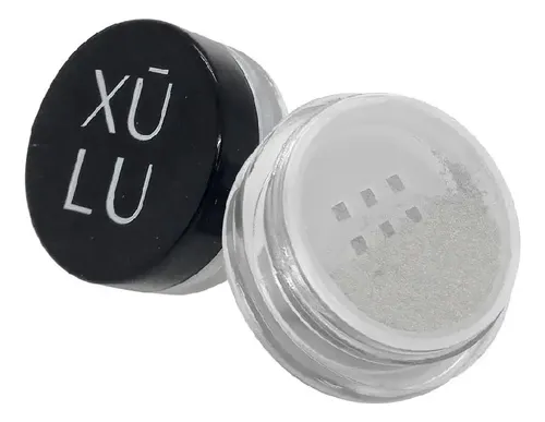 Sombra en Polvo Xúlu Cosméticos Ultrashine de Larga Duración Color Stars Silver