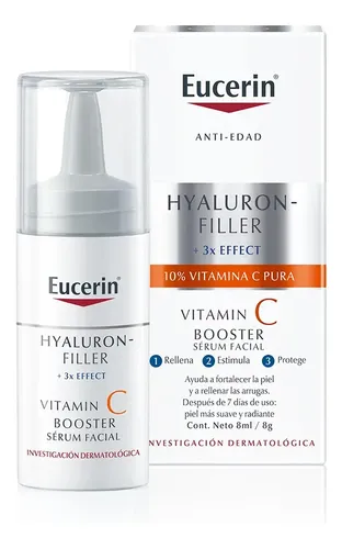 Eucerin HYALURON-FILLER + 3x Effect Serum facial antiedad Vitamin C Booster 8 ml