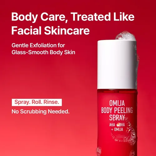 Omija Ceramic Body Peeling Spray  Aha Bha Pha Body
