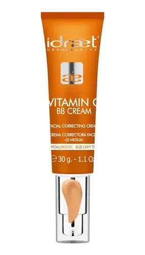 Bb Cream Vitamina C Medium 30gr Corrige Hidrata Idraet