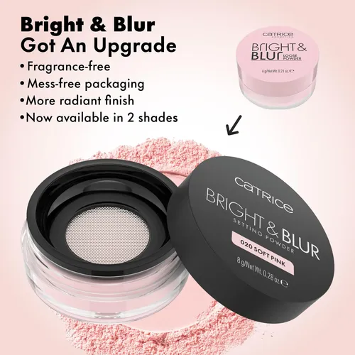 Polvo Fijador Suelto Catrice Bright & Blur 020 Soft Pink