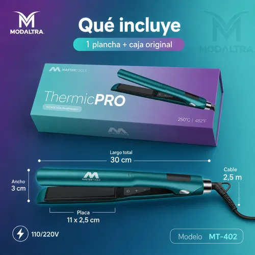Planchita Plancha Pelo Profesional Alisado Nano Titanium