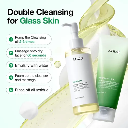 Limpiador Facial Aceite Anua Doble Limpieza Heartleaf 200 Ml