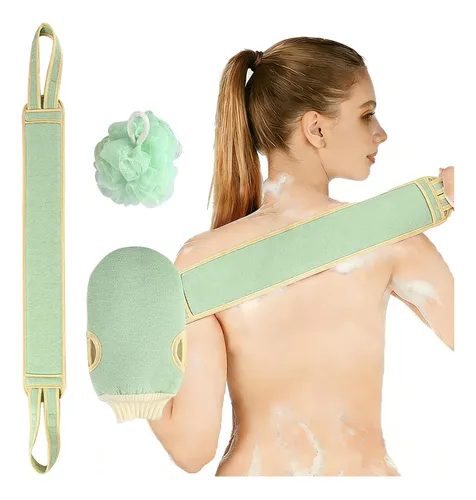 Conjunto Exfoliante 3 En 1 Rikkuse Verde (guante Exfoliante