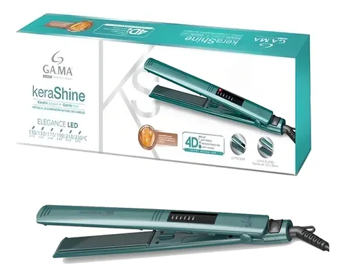 Planchita de pelo GA.MA Italy Elegance Led KeraShine 4D verde