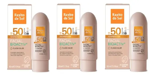 Rayito De Sol Protector Solar Facial Color Summer Glow X3
