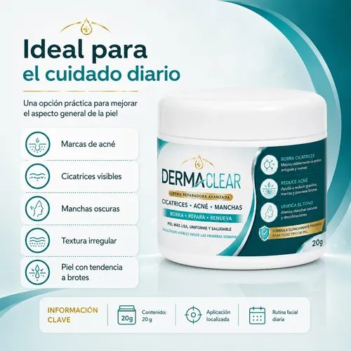 Crema Reparadora Suaviza Textura Acné Manchas Cicatrices