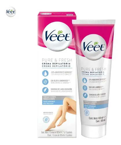Gillette Venus Sensitive+crema Depilatoria Veet Puré Y Fresh
