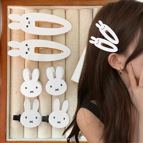 Pinza For El Pelo Kawaii Miffy En Forma De Horquilla E
