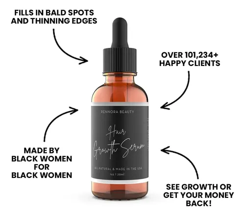 Sérum De Crecimiento Capilar Rennora Beauty Con Hierbas Y