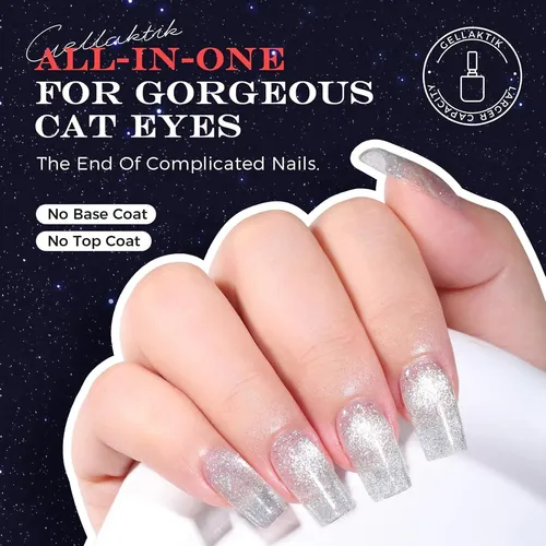 Esmalte Magnético 5-en-1 Gellaktik Plateado