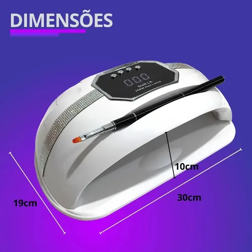 Cabina de uñas de gel profesional Sun L6 de 268 W con 45 LED blancos