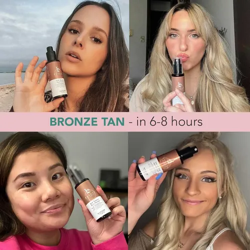 Serum Bronceador Facial – Bronceador Sin Sol De Medio A Oscu