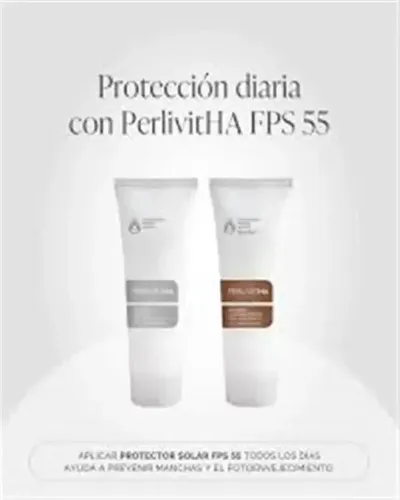 Perlivitha Protector Solar Facial Emulsión Fps55 Sin Color