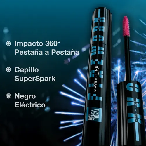 Mascara De Pestañas Maybelline Lash Firework Electro Black